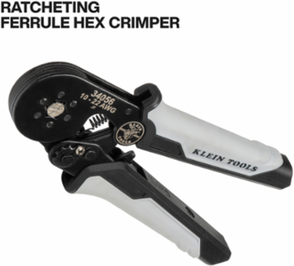 Ratcheting Ferrule Hex Crimper Set