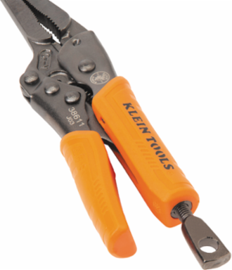 Locking Pliers Set, C-Clamp, Long Nose, Curved Jaw, 3-Piece