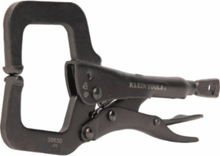 Locking Pliers Set, C-Clamp, Long Nose, Curved Jaw, 3-Piece