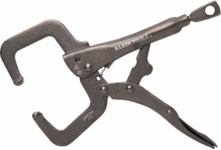 Locking Pliers Set, C-Clamp, Long Nose, Curved Jaw, 3-Piece