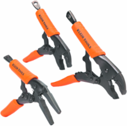 Locking Pliers, Long Nose 6-Inch, Curved Jaw 7- and 10-Inch, 3-Piece
