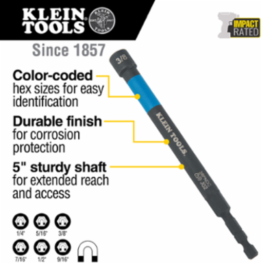 3/8-Inch Magnetic Color-Coded Power Nut Setter
