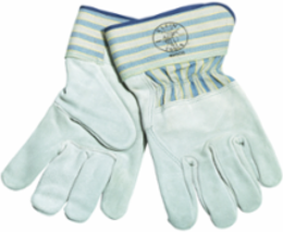 Large Medium-Cuff Leather Gloves, 2-1/2 Inch Waterproof Cuff, Gunn Cut