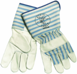 Long-Cuff Gloves Large, Leather, 4.75 Inch Gauntlet Cuff, Gunn Cut