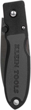 Lightweight Lockback Knife, 2-3/8 Inch AUS8 Stainless Steel Blade, Black Nylon Handle