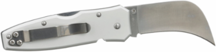 Lightweight Lockback Knife 2-5/8 Inch Hawkbill Blade, Anodized Aluminum Handle, 1.3 Ounce