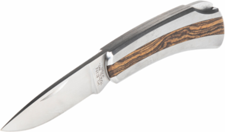 Stainless Steel Pocket Knife 2-1/4 Inch Drop Point Blade, Lockback, Lightweight