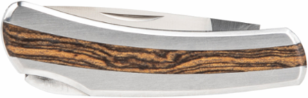 Stainless Steel Pocket Knife 2-1/4 Inch Drop Point Blade, Lockback, Lightweight