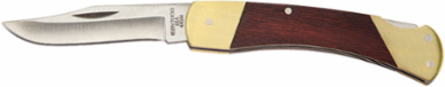 Sportsman Knife 2-5/8 Inch Stainless Steel Blade, Ebony Wood Handle, Lockback
