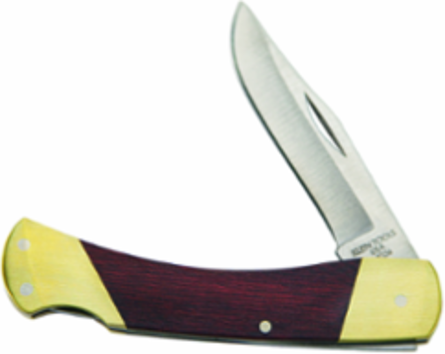 Sportsman Knife 2-5/8 Inch Stainless Steel Blade, Ebony Wood Handle, Lockback