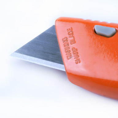 Utility Knife Blades 2-7/16 Inch, Reversible, Heavy-Duty, 5 Pack