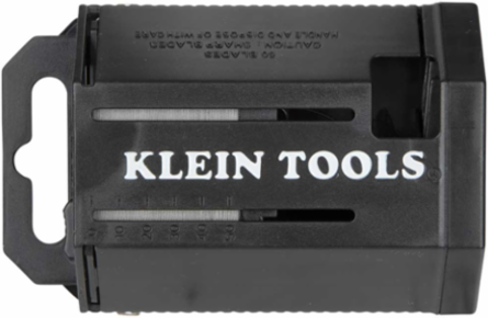 Utility Blade Dispenser with 50 Triple Ground Blades, 1 Inch Width, 1 lb Weight