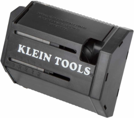 Utility Blade Dispenser with 50 Triple Ground Blades, 1 Inch Width, 1 lb Weight