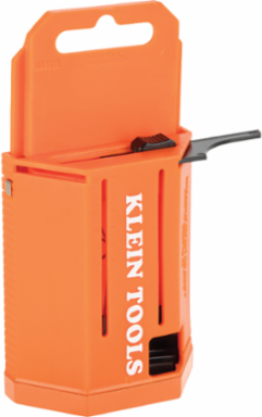 Utility Blade Dispenser with 50 Steel Blades, 2.4 Inch Length
