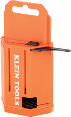 Utility Blade Dispenser with 50 Steel Blades, 2.4 Inch Length