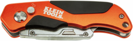 Folding Utility Knife 6.25 Inch Length, Aluminum Handle, Triple Ground Blades
