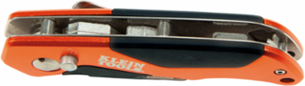 Folding Utility Knife 6.25 Inch Length, Aluminum Handle, Triple Ground Blades