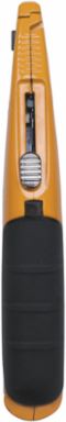 Klein-Kurve® Retractable Utility Knife, 6.5 Inch Closed, Rubber Handle, 440A Stainless Steel Blades