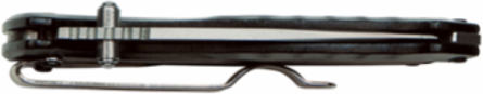 Compact Pocket Knife 2.875 Inch 440A Stainless Steel Blade, Black Aluminum Handle