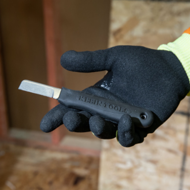 Cable Splicer's Knife 6-1/4 Inch, 1095 Steel Blade, Textured Handle
