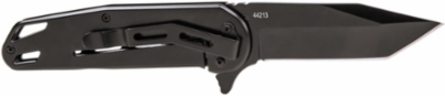 Bearing-Assisted Open Pocket Knife, 3.4 Inch Tanto Blade, Stainless Steel