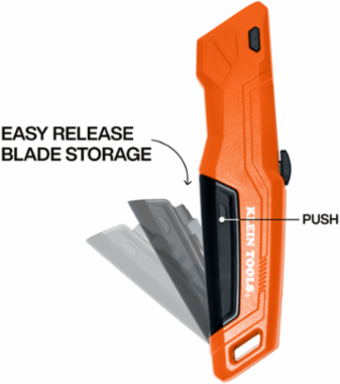 Slide Out Utility Knife, 6.5 Inch Length, 1 Inch Blade Length, Aluminum Handle