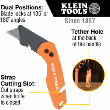 Folding Utility Knife 4.5 Inch with Blade Storage, Aluminum, 6 Blades