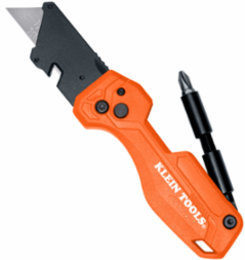 Folding Utility Knife with Driver, 1" Blade, 6.8" Length, Ergonomic Design