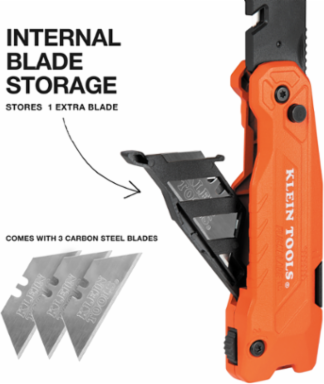 FLICKBLADE™ 2-in-1 Utility Knife/Scraper with Blade Storage