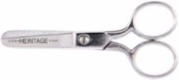 Safety Scissors 4 Inch - Carbon Steel, Blunt Tip, Made in USA
