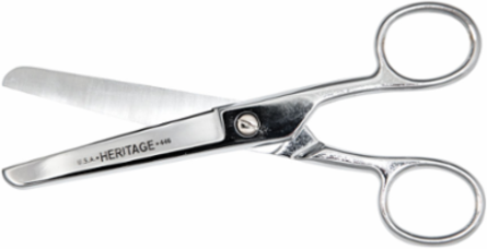 Safety Scissors 6-Inch, Carbon Steel Blade, Blunt Tip, Right Handed