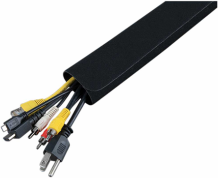 Cable Management Sleeves 1.25 Inch Diameter, 3 Foot Long, 2-Pack