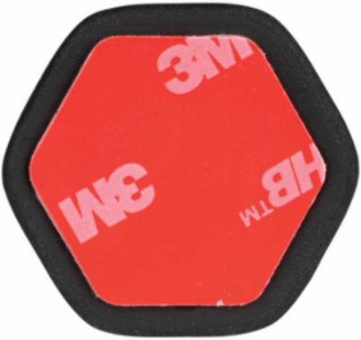 Self-Adhesive Cable Mounting Clips, 1 Slot, Black, 10-Pack