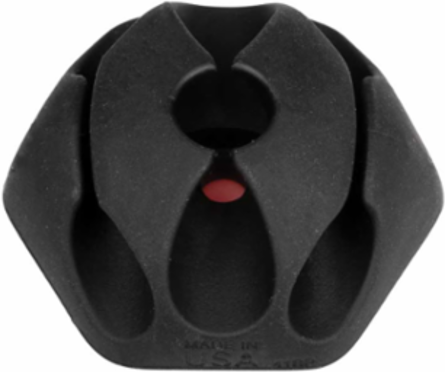Self-Adhesive Cable Mounting Clips, 3-Slot, 1.3 Inch, Pack of 10