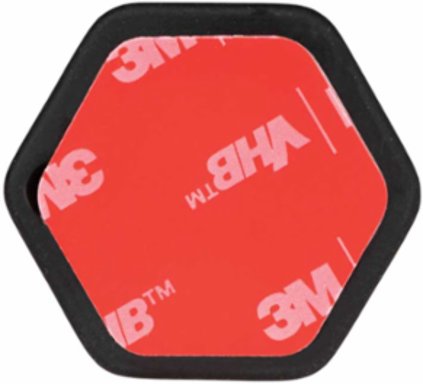 Self-Adhesive Cable Mounting Clips, 3-Slot, 1.3 Inch, Pack of 10