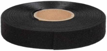 Hook and Loop Tape, 3/4 Inch x 25 Foot, Black, Custom Length Cable Ties