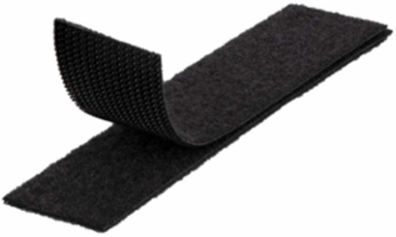 Hook and Loop Tape, 3/4 Inch x 25 Foot, Black, Custom Length Cable Ties