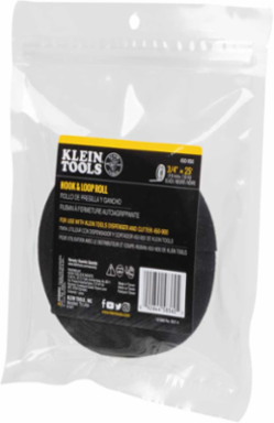 Hook and Loop Tape, 3/4 Inch x 25 Foot, Black, Custom Length Cable Ties