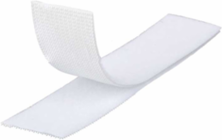 Hook and Loop Cable Management Tape, 3/4 Inch x 25 Feet, Nylon, White