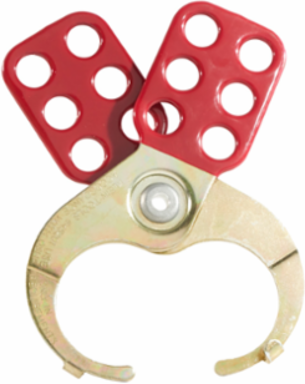 Lockout Hasps, 1-1/2 Inch, Tempered Steel, Six-Hole Locking Design