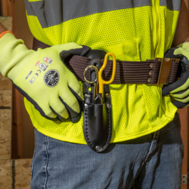 Cable Splicer Kit with 1-3/4 Inch Blade Knife & Snip, Includes Leather Holder