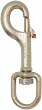 Steel Swivel Hook with Plunger Latch, 750 lb Capacity, 1/2 Inch Size