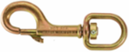 Steel Swivel Hook with Plunger Latch, 750 lb Capacity, 1/2 Inch Size