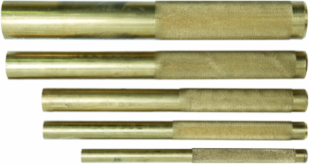 Brass Punch Set - 5 Pieces, 6 Inch Width, 8 Inch Depth, 4.38 lbs Weight