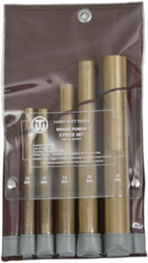 Brass Punch Set - 5 Pieces, 6 Inch Width, 8 Inch Depth, 4.38 lbs Weight
