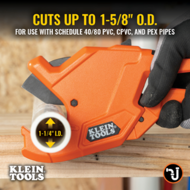 1-1/4-Inch Precision Ratcheting PVC Pipe Cutter