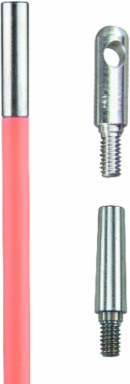 Lo-Flex Glow Rod, 5 Foot, 1/4 Inch Diameter, Fiberglass, Orange Glow
