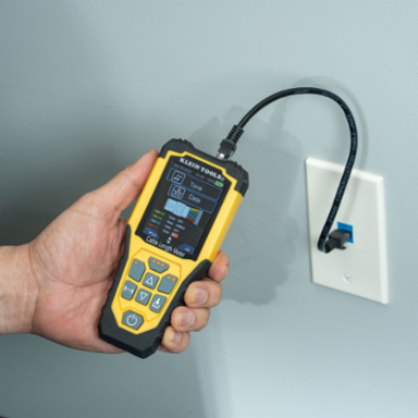 Cable Length Meter, Measures up to 3000 Feet, Includes Test Leads & Carrying Case