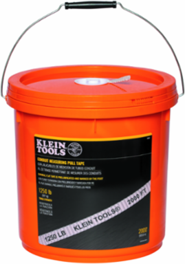 Conduit Measuring Pull Tape, 1250 lb Tensile Strength, 2000 Foot Length