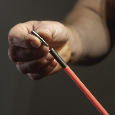 Lo-Flex Glow Rod 15 Foot, 1/4 Inch Diameter, Fiberglass with Adapter and Glow Feature